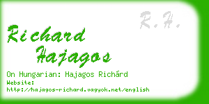 richard hajagos business card